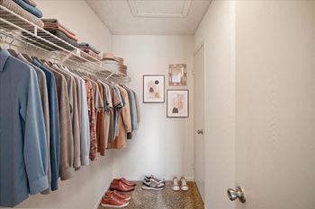 Spacious walk-in closet